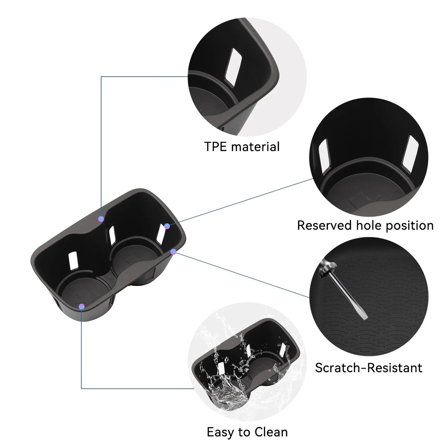 For BYD Sealion 07 2024 2025 Armrest Storage Box Center Console Layered Storage Box Cup Holder Modification Interior Accessories