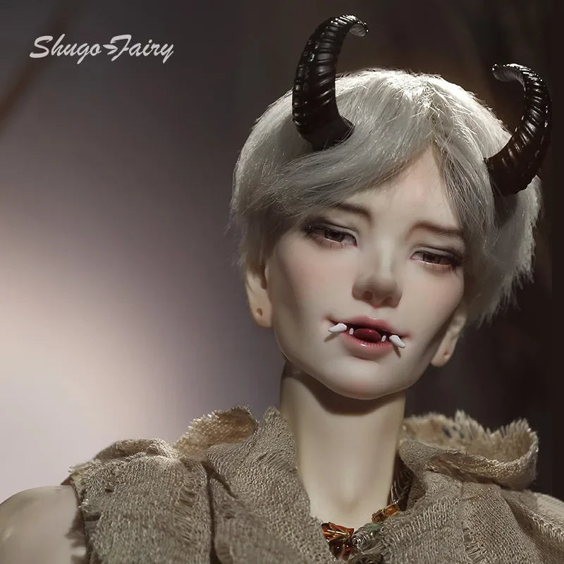 Yeixiuluo Bjd Doll 1/3 Taiyang Uncle Realistic Horn Vampire Resin Fullest Art Dolls Toy for Girls MA New Year Gifts Shugafairy