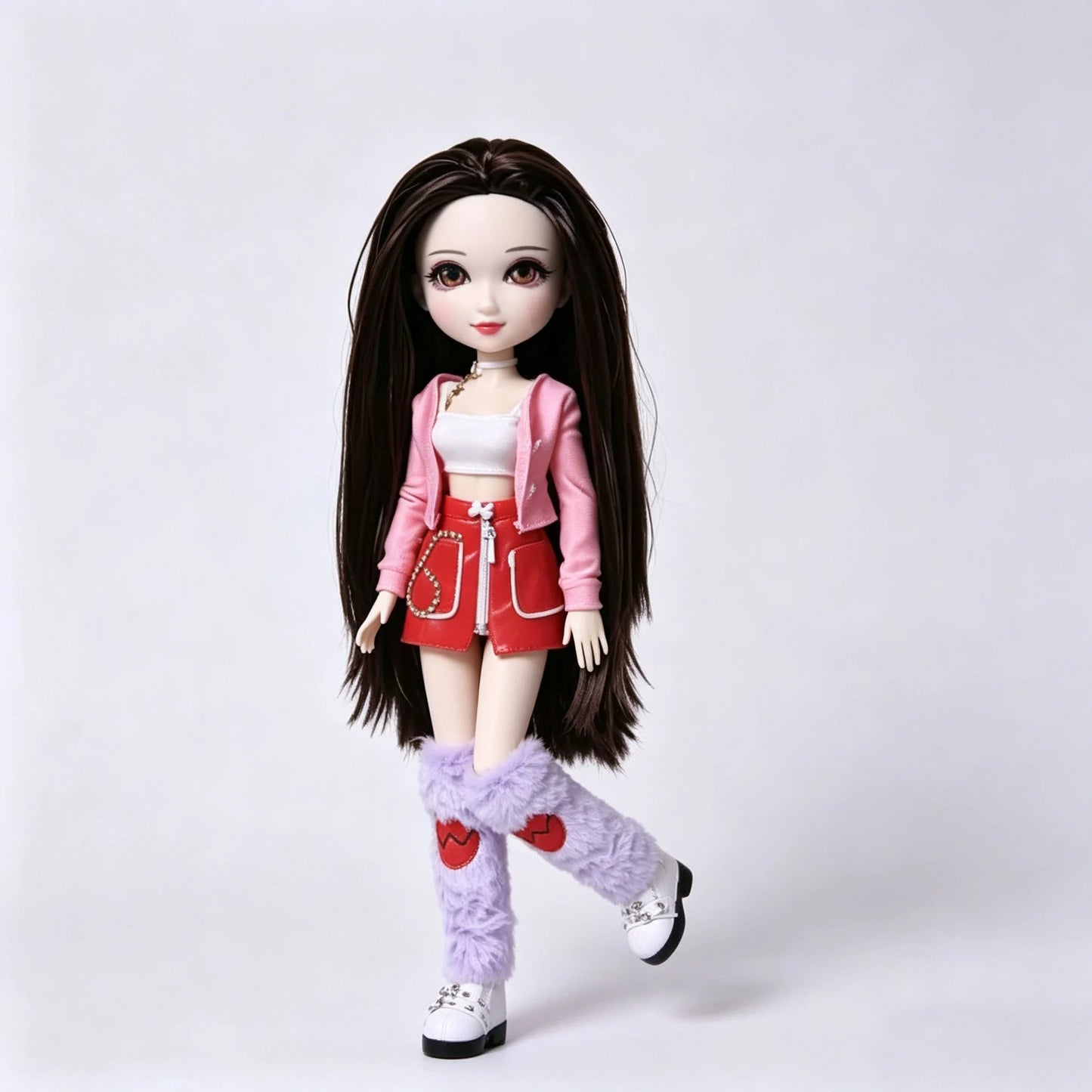 Fashion Doll Original 5-inch BJD Doll: Beiji Dihua'er Cute Art Figure with Articulated Joints and Doll Clothes