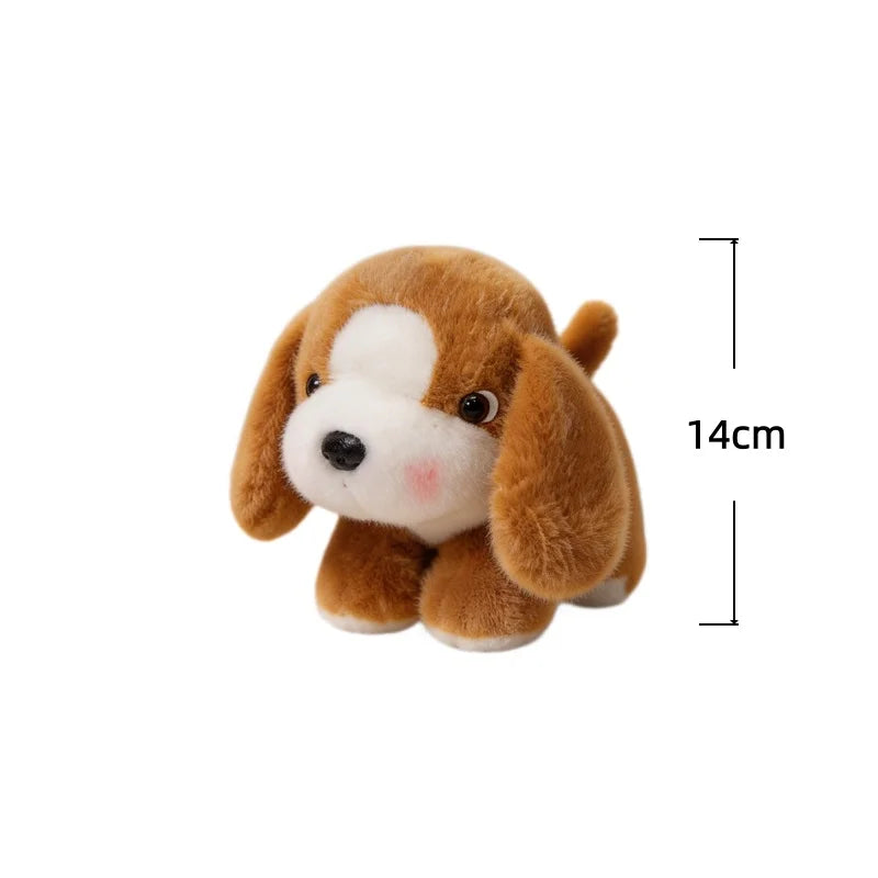 Dog Series Plush Toy Doberman Pinscher Schnauzer Bulldog Labrador Stuffed Doll Desktop Decorative Toys Adorably Birthday Gifts