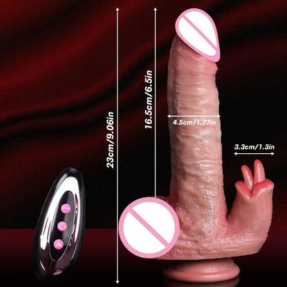 Thrusting Dildo Vibrator Adult Sex Toys Licking Vibrator Realistic Dildos Suction Cup Big Penis Adult Toys for Women & Couples