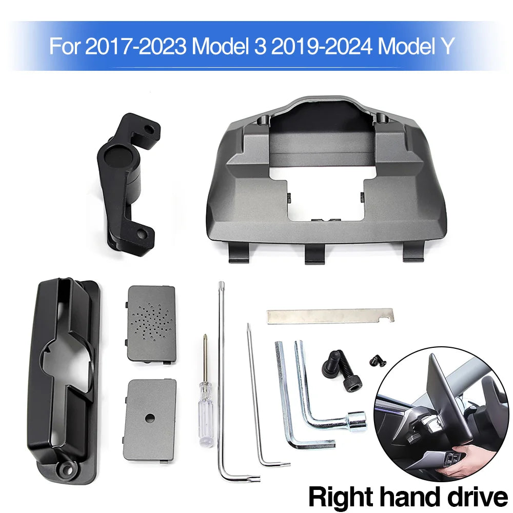 Screen Rotating Bracket for Tesla 2017-2024 Model Y Model 3 Swivel Mount Highland Display Rotating Kit Monitor Rotate Holder