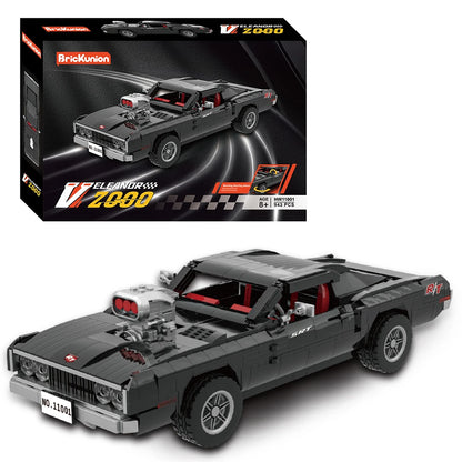 Retro Building Block Toy Dodge Challenger R/T Sports Car Building Block Toy Set 943Pcs Boy Toy Birthday Gift Christmas Gift