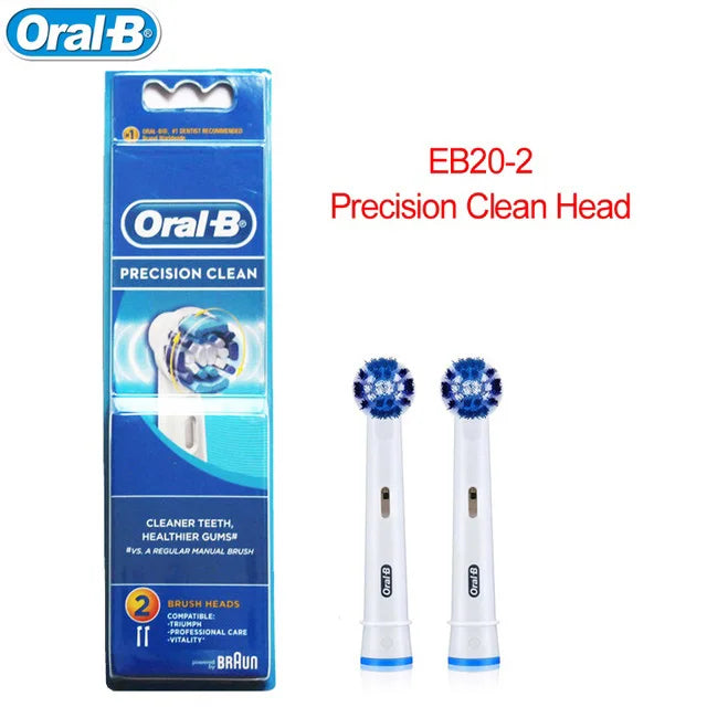 Oral B EB20 Precision Clean Toothbrush Heads Deep Cleans Removes Plaque And Stains Softly Brush Refill 2/4/8pcs
