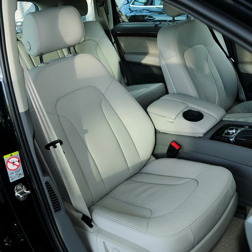 For Audi Q7 4L 2006 2007 2008 2009 2010 2011 2012 2013 2014 2015 Nappa Leather Custom Car Seat Covers Set Protector Accessories