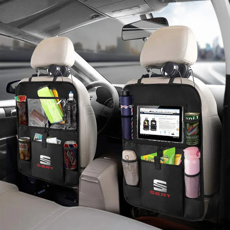Car Backseat Organizer Adjustable Storage Bag with Multiple Pockets High Capacity Oxford For Seat leon fr mk2 mk3 lbiza Altea