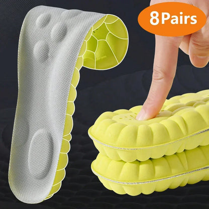 High Elasticity Latex Sport Insoles Soft Shoe Pads Arch Support Orthotic Insoles Shoe Sole Arch Support Orthopedic Insert Unisex