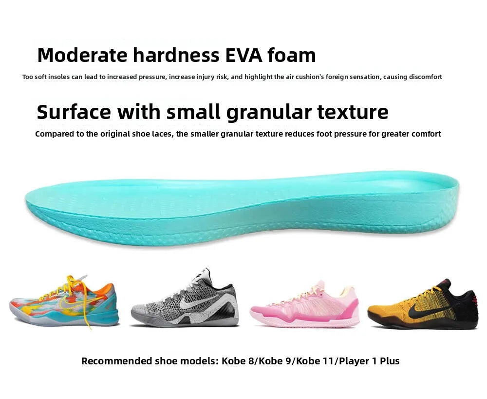 US8ACC Replaceable Midsole Adapted Kobe8 Kobe9 Full Palm Zoom Air Cushion Super Critical Shock Absorption Insoles