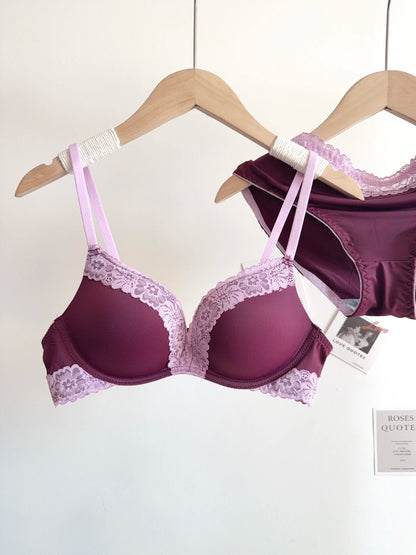 Sexy Leopard Print Lingerie Set Women Wireless Invisible Small Bust Lift, Adjustable A To C Cup, Sheer Lace Pure Style,soft S-XL