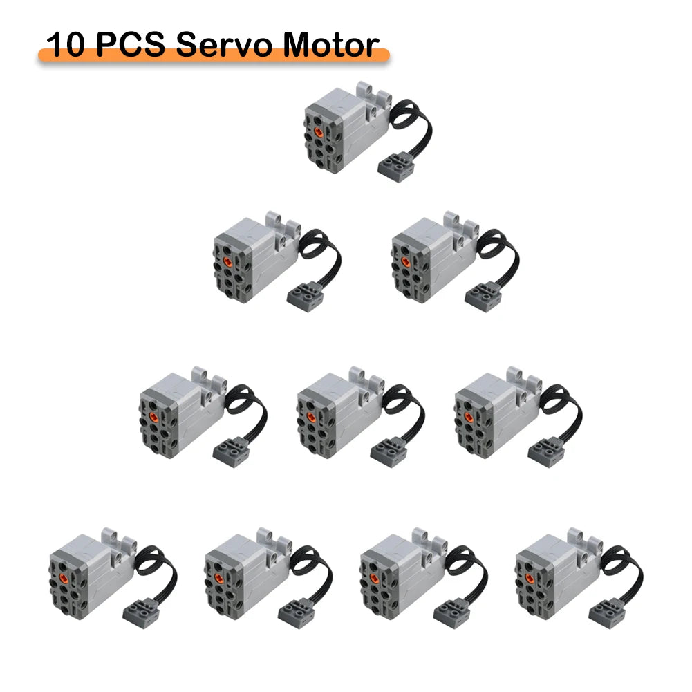 1/2/4/10PCS Generation 2 New MOC Power Function Parts L Servo Motor Power Modification Technical Bricks Educational Toy Kid Gift