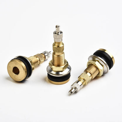 Tubeless Tyre Valves Water Wheel Rim Brass & Rubber Fits for 5/8\" rim hole Parts Replacement Stems TR618A Brass