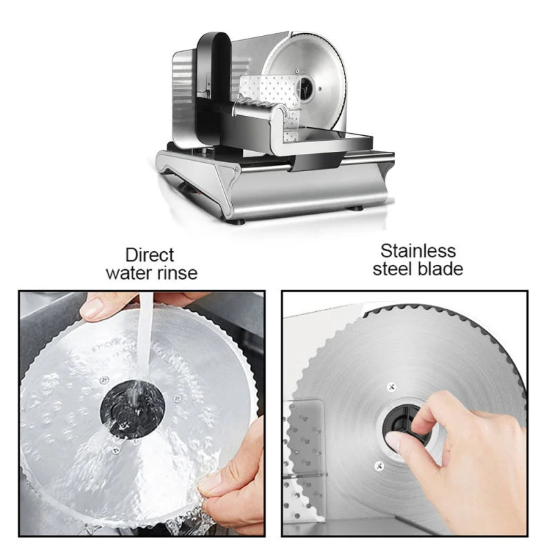 Professional Multifunctional Household Electric Food Slicer Cutter for Toast Bread, Beef Lamb Rolls - Easy Operation Kitchen Cut