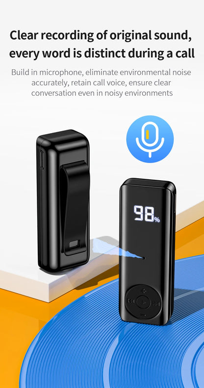 Bluetooth 5.3 Receiver Adapter Wireless Audio Adapter 3.5mm AV/AUX Jack ANC+ENC Active Noise Reduction Reciever For Car PC