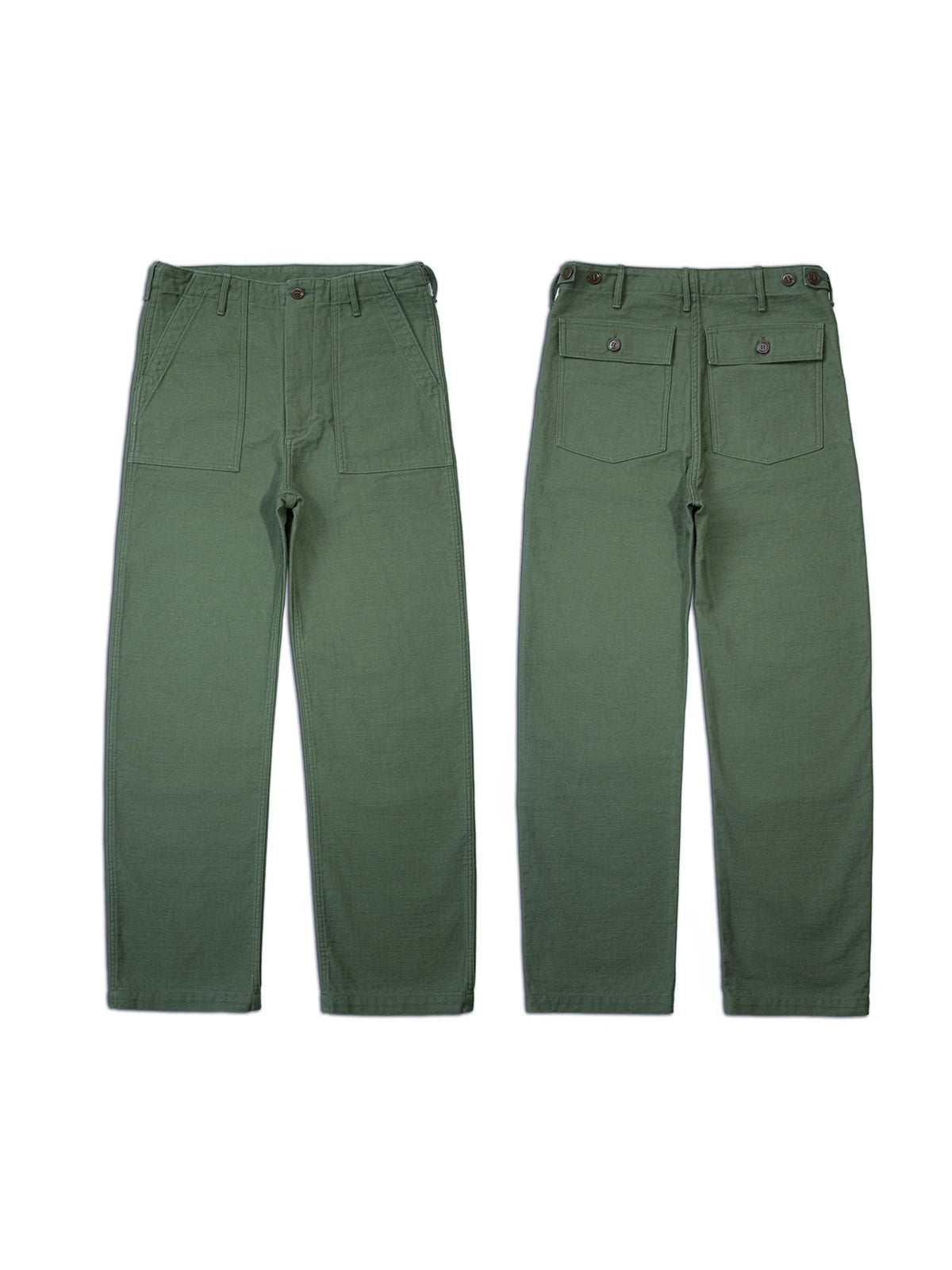 Red Tornado 15oz Sateen OG-107 Utility Pants Vintage Workwear Men's Military Style Casual Trousers Army Green