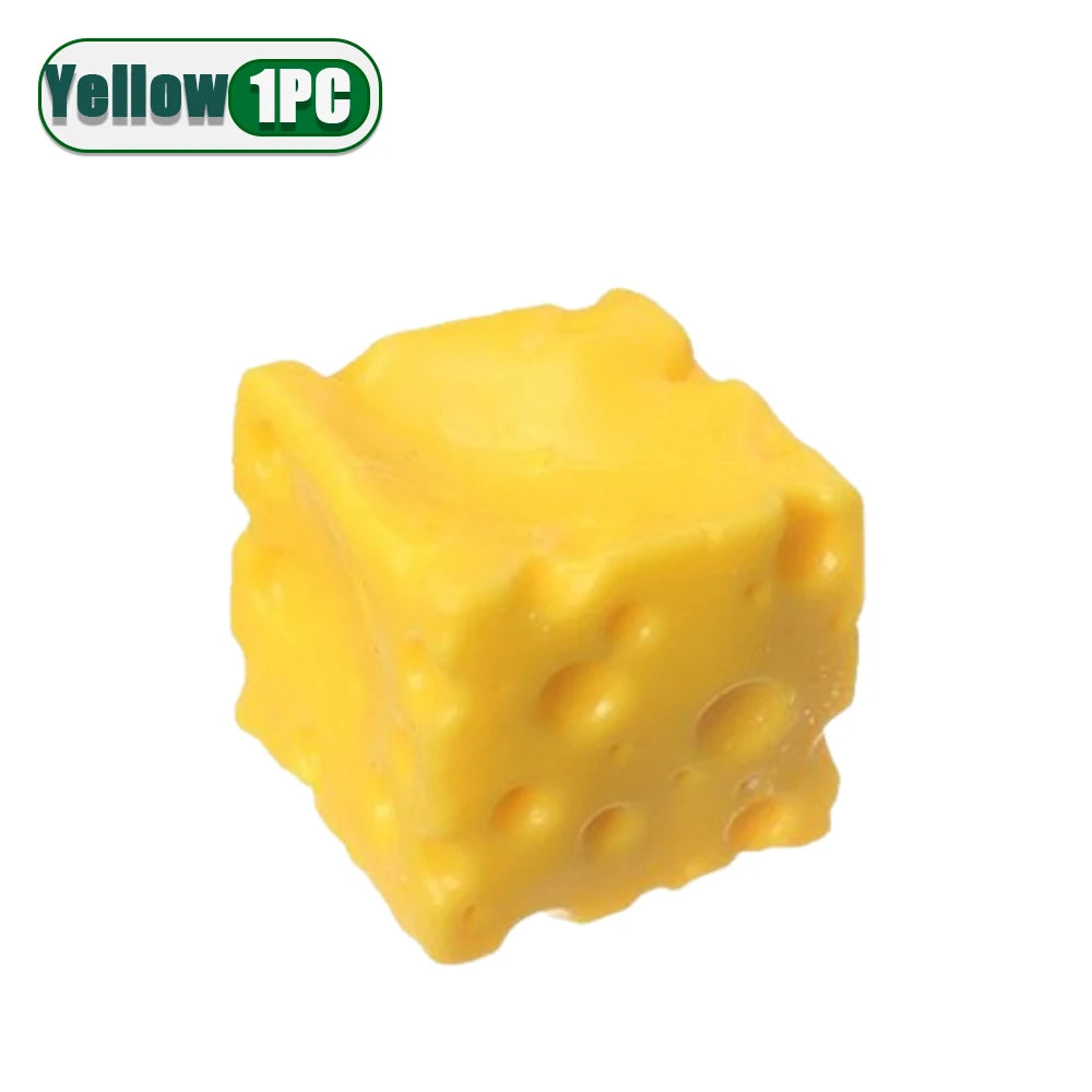 Super Soft Cheese Squishy Stress Relief Squeeze Toy Slow Rising Calming Fidget Toy for Anxiety for Adults Kids Cute Kawaii