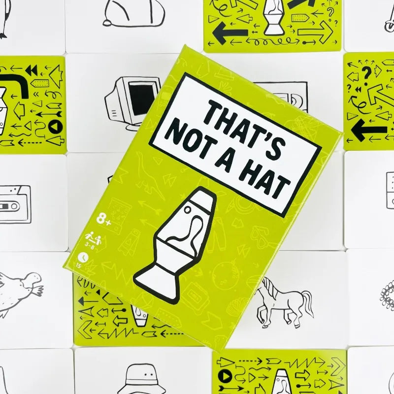 Unique That’s Not A Hat Happy Party Game Set,Top Board Game with Basic Extended Card Game English Tabletop Game for 3-8 Players