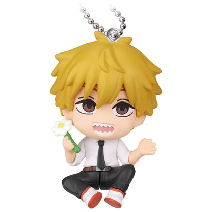 Chainsaw Man 3d Figure Keychain Anime Gashapon Pendant Reze Makima Denji Pochita Collectible Bag Decoration For Anime Fans