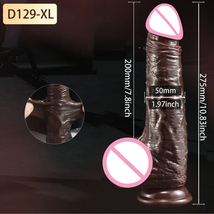 Super Realistic Dildo Sliding Foreskin Penis Penetration Anal Sex Toys Flexible Dick Dildos Sexy Adult Female Masturbation Toys