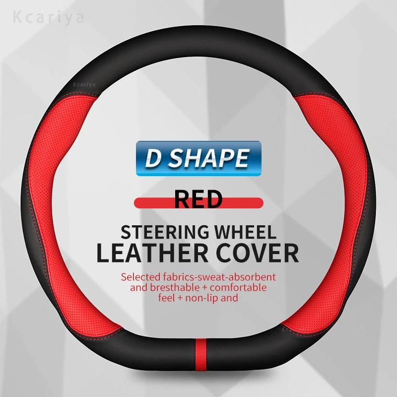 Car steering wheel cover For Mercedes A B C E R V CLASS CLA GLC GLK ML SLK VITO W123 W124 W203 W204 W176 W177 W212 W213 W221 245