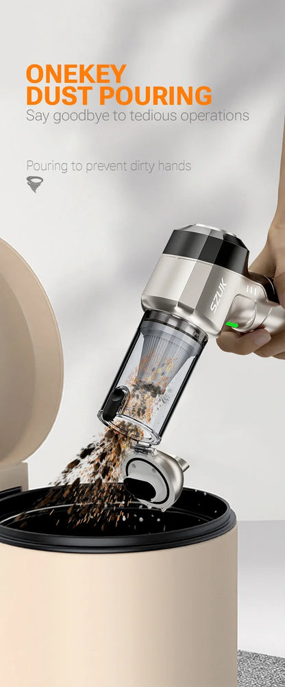 SZUK 9998700PA Car Vacuum Cleaner Strong Suction Cordless Wireless Cleaner Portable HandHeld Vacuum Cleaner Cleaning Machine