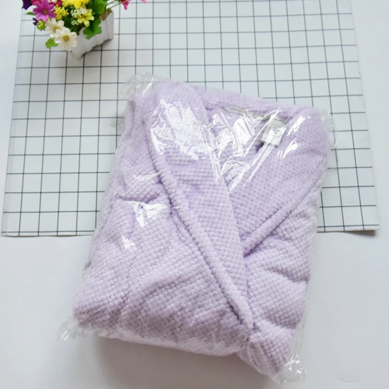Extended Length Coral Fleece Robe for Men And Women Couple Bathrobe Pyjamas Home Clothes Sleepwear Winter Season Home Fashion