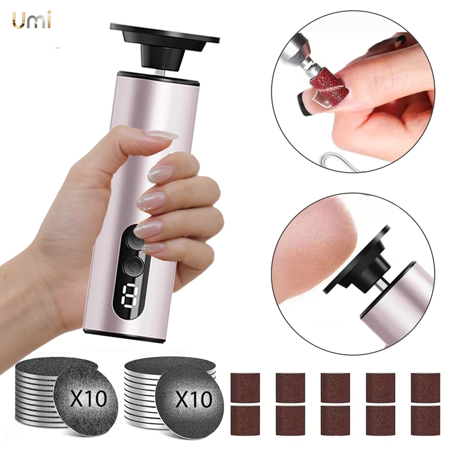 Electric Foot Callus Remover Foot File Rechargeable Pedicure Tool Electronic Foot Sander Exfoliator Foot Dead Skin Remover