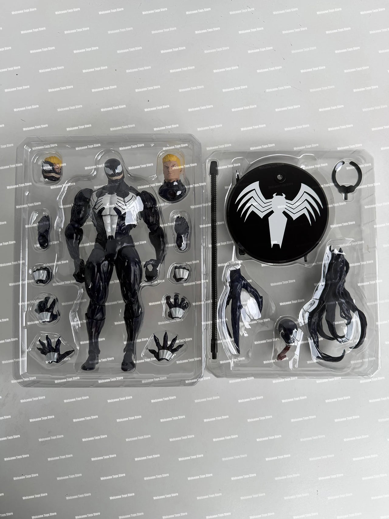 NEW Mess Toys Lethal Neighbor Venom Symbiotic Spider Man Messtoys Black Suit Spiderman Anime Action Figure Model Doll Gifts Toys