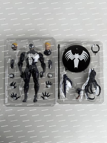 NEW Mess Toys Lethal Neighbor Venom Symbiotic Spider Man Messtoys Black Suit Spiderman Anime Action Figure Model Doll Gifts Toys