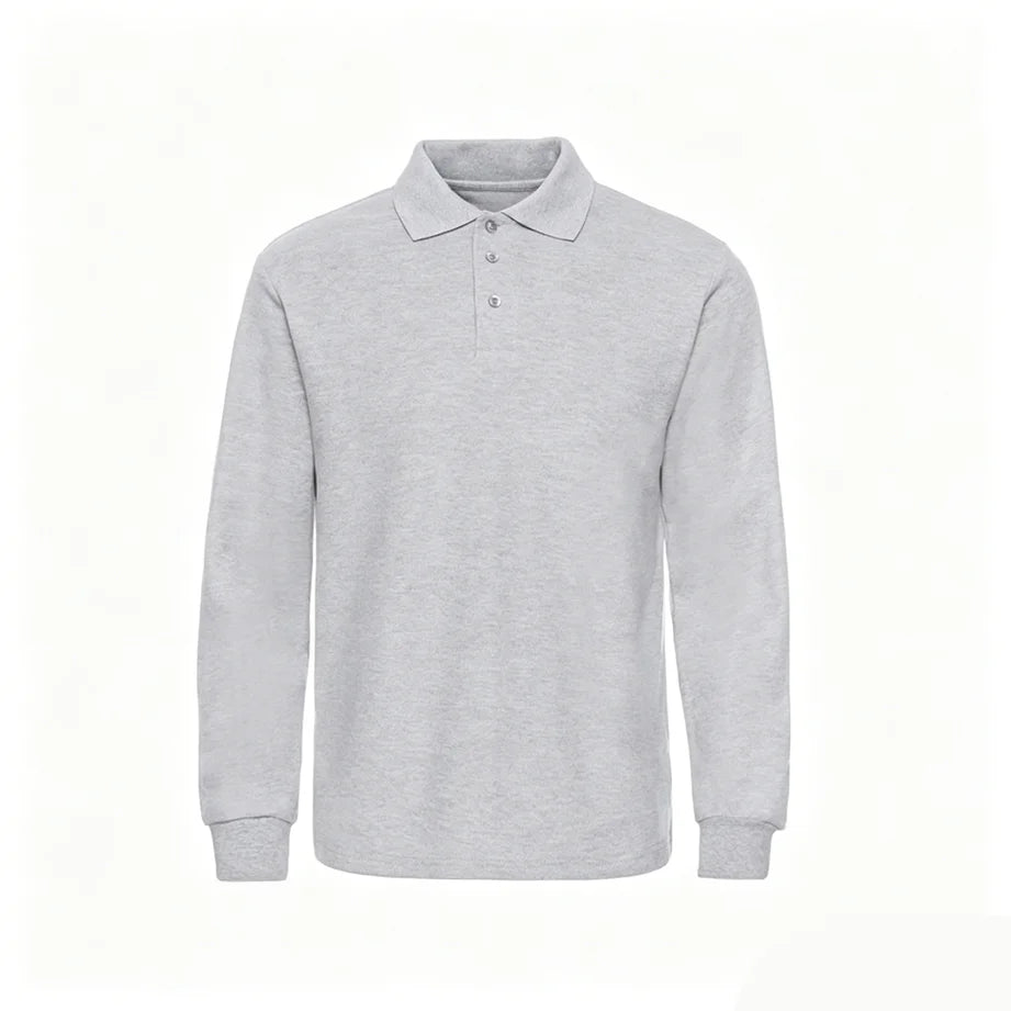 Top Compass Patch Long Sleeved Polo Shirt Spring Autumn All Cotton Casual Men's Luxury Golf Long Sleeved T-shirt Top Asian S-3XL