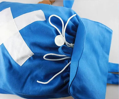 New One Piece Anime Canvas Backpack Tony Tony Chopper Figures Cosplay School Shoulder Bag Teenagers Gift Drawstring Pocket
