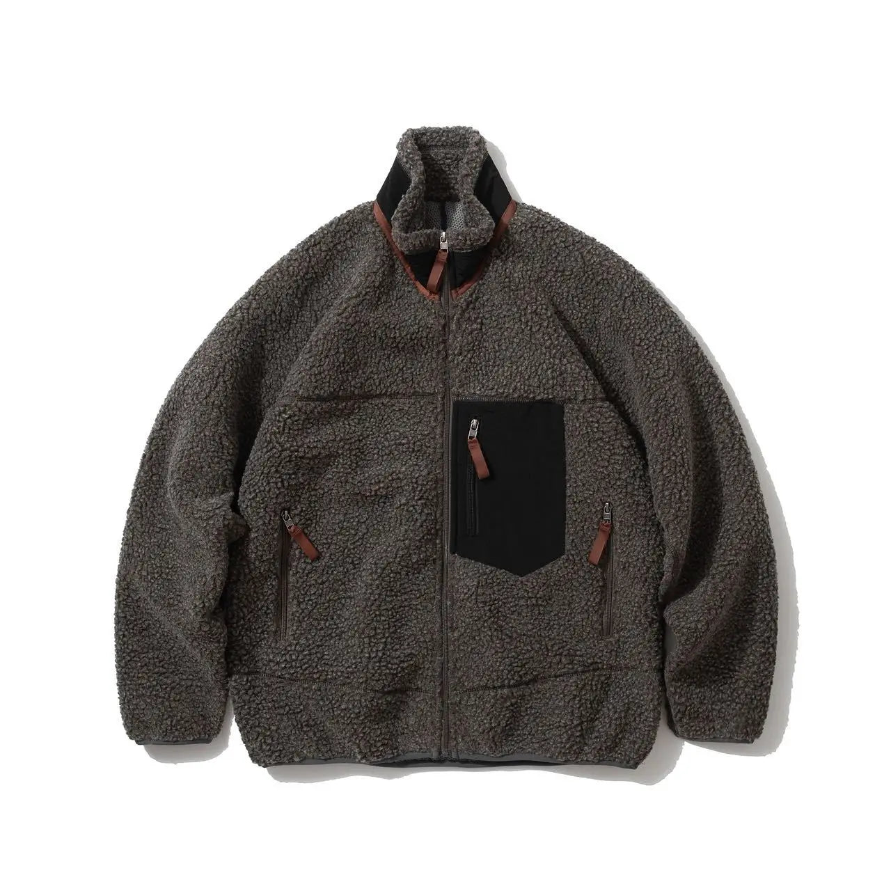 2026 Outdoor style Men's Cycling, Sports, Fishing, Mountain Climbing and Camping Fleece Jacket Imitating Lambskin Thermal Jacket