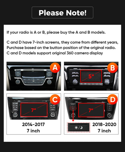 Ainavi Car Multimedia Player For Nissan X-Trail 3 T32 Qashqai J11 2 2014 2016 2018 2020 radio wireless Carplay Android Auto 2din