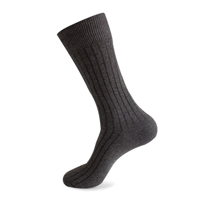 6 Pairs Large Men's Cotton Office Socks Long Solid White Black Mid-Calf Business Formal Sock Casual Plus Size 45 46 47 48 49 50
