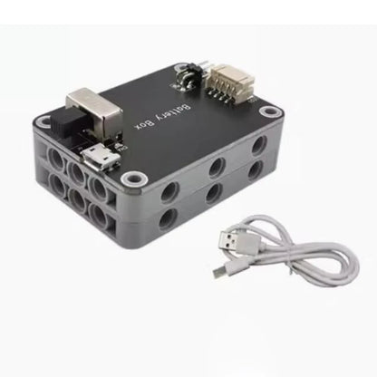 MOC Rechargeable 9V Battery Box Power Output Support M/L/XL Motor Forward/Reverse Control Compatible with Building Blocks Toys