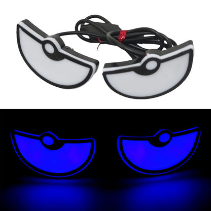 2PCS Car LED Devil Eyes Light Universal Demon Eyes Headlight Motorcycle Mini Turn Signal Flasher Tail Lamp Auto Decoration Light