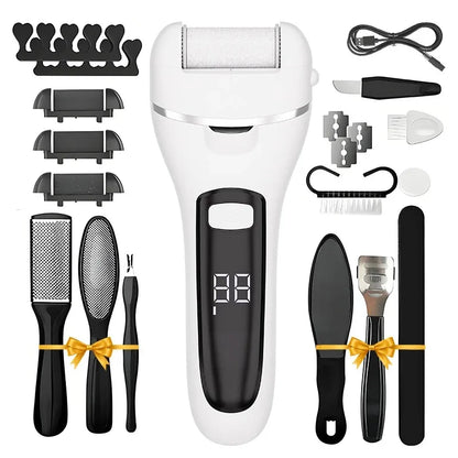 USB-Powered Electric Foot Grinder Kit Portable Rechargeable Pedicure Tools Home Foot Care Device