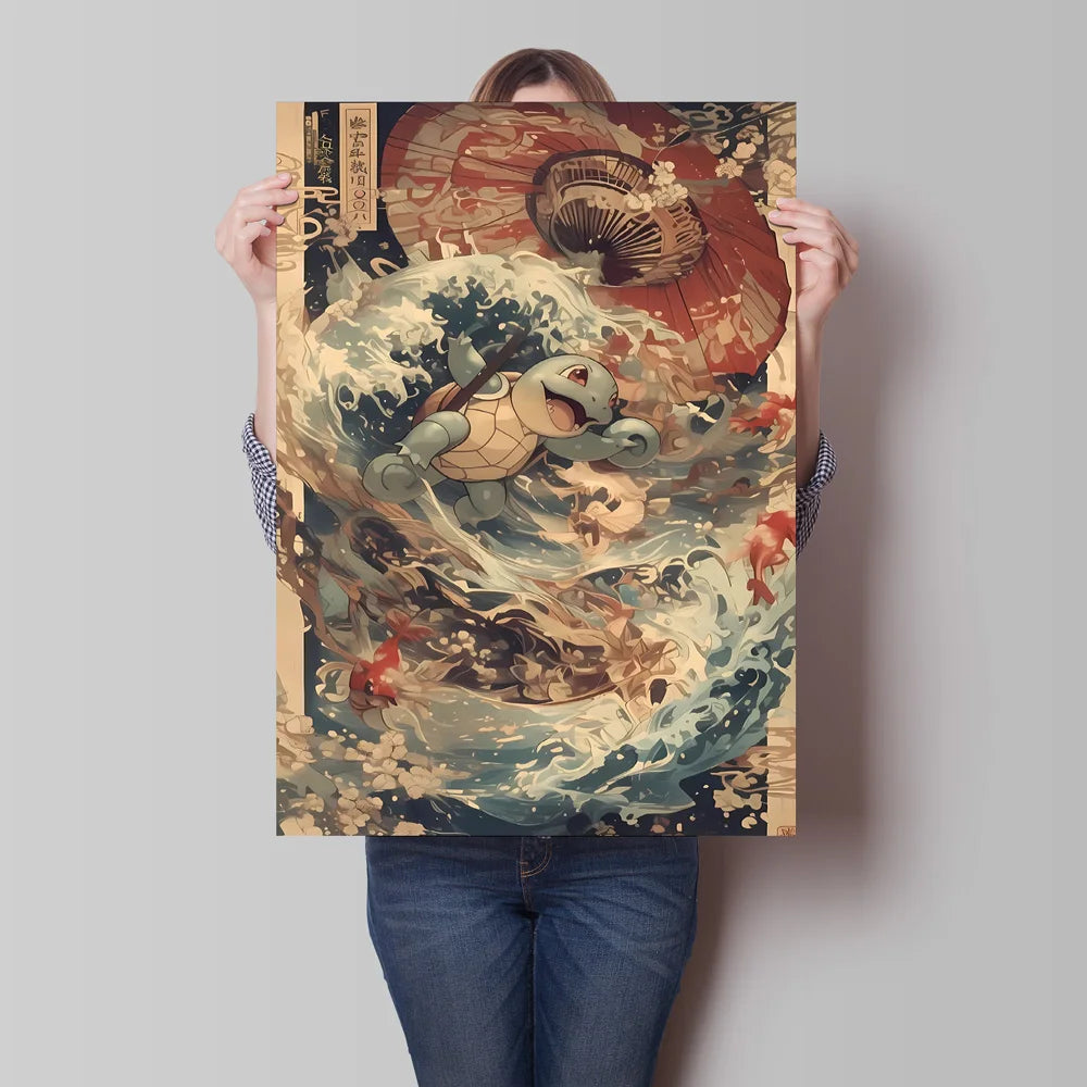 High Quality Pokemon Arcanine Pikachu Wall Painting with Unique Designs and Gorgeous Colors Adding A Touch of Brightness To Wall