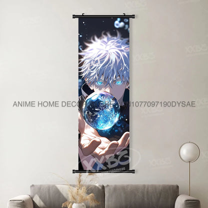 Jujutsu Kaisen Anime Poster Room Canvas Print Hanging Painting Wall Art Megumi Fushiguro Scrolls Picture Home Decoration Mural