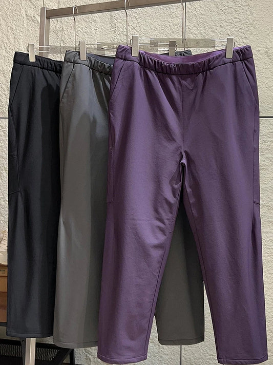 Unisex Outdoor Winter down Trousers 85 Goose down Filling Windproof Waterproof Warm Fashionable Straight Leg Long Pants