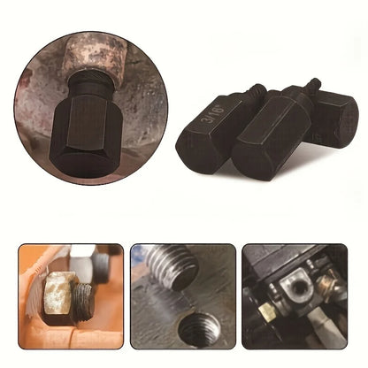 10Pcs Damaged Screw Extractor Drill Bit Set Hex Head Easy Out Bolt Extractor Spiral Broken Screw Remover Tool For Nuts Bolts