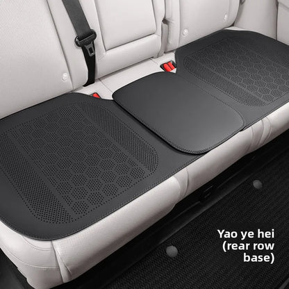 High Quality Nappa Leather Universal Car Seat Full Cover Breathable Luxury SUV Car Protection Perforated Leather Seat Full Cover