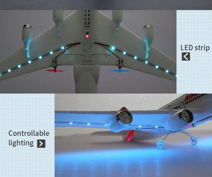 Hot Gyro Airplane Airbus A380 RC Airplane Foam Toys 2.4G Fixed Wing Plane Outdoor Toys Drone  Easy Fly Children Gift