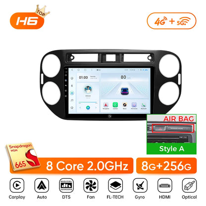Ainavi Car Radio For Volkswagen VW Tiguan 2006 2010 2016 Golf Plus Wireless Carplay Android Auto Car Stereo Multimedia Player