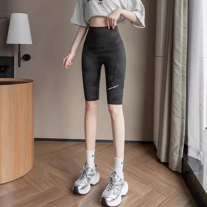 Premium Women's Camo 5-Point Shark Pants High Waist Tummy Control Butt Lifting Daily Casual Yoga Cycling Leggings