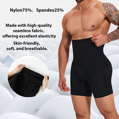 Shapewear for Men Tummy Control Body Shaper Fajas Shorts with Hook High Waisted Panties Butt Lifter Underwear Slimming Panties