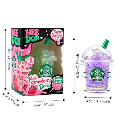 2026 New Need Doh Blind Box, Stress Relief Drink Cup, Sensory Squeeze Toy, Colorful Squishy Stress Relief Toy, Birthday Gift