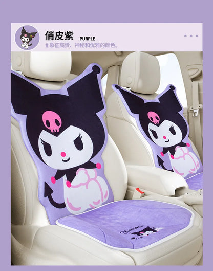 My Melody Car Seat Cushion Sweat Absorbing Plush Women's Cute Cartoon Pillow Comfortable Soft Cushion for Vehicle Seat