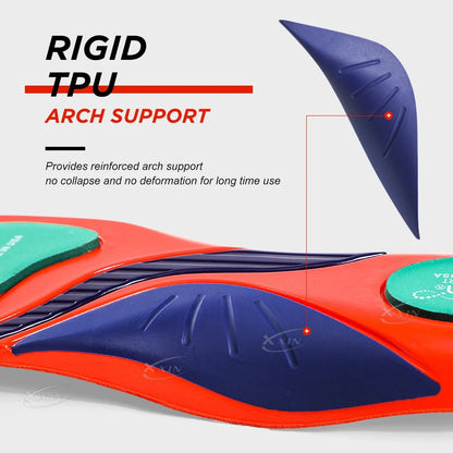 【Xxin】Arch Support Insole Poron Shock Absorption Flat Feet Shoe Pad Heel Pain Relief Size 35-48