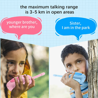 2PCS Wireless Handheld Walkie Talkie Outdoor Parent-child Intercom Machine Kids Talkie Walkie Toys Educational Toys Gifts