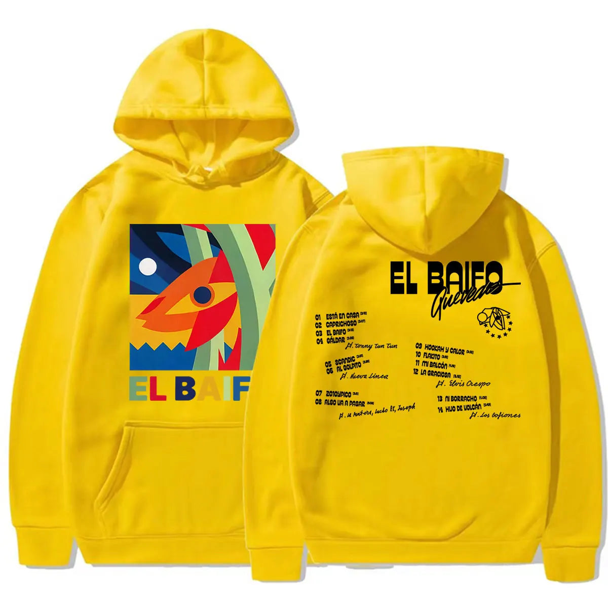 Rapper Quevedo EL BAIFO Album 2026 Tour Sweatshirt Men Women Clothes Fashion Aesthetic Hoodies High Quality Casual Fleece Hooded